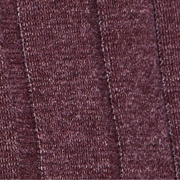 Free People Bohemian Grunge Ribbed Henley Boxy Top Raw Hem Plum Wine Size XS - Picture 7 of 17